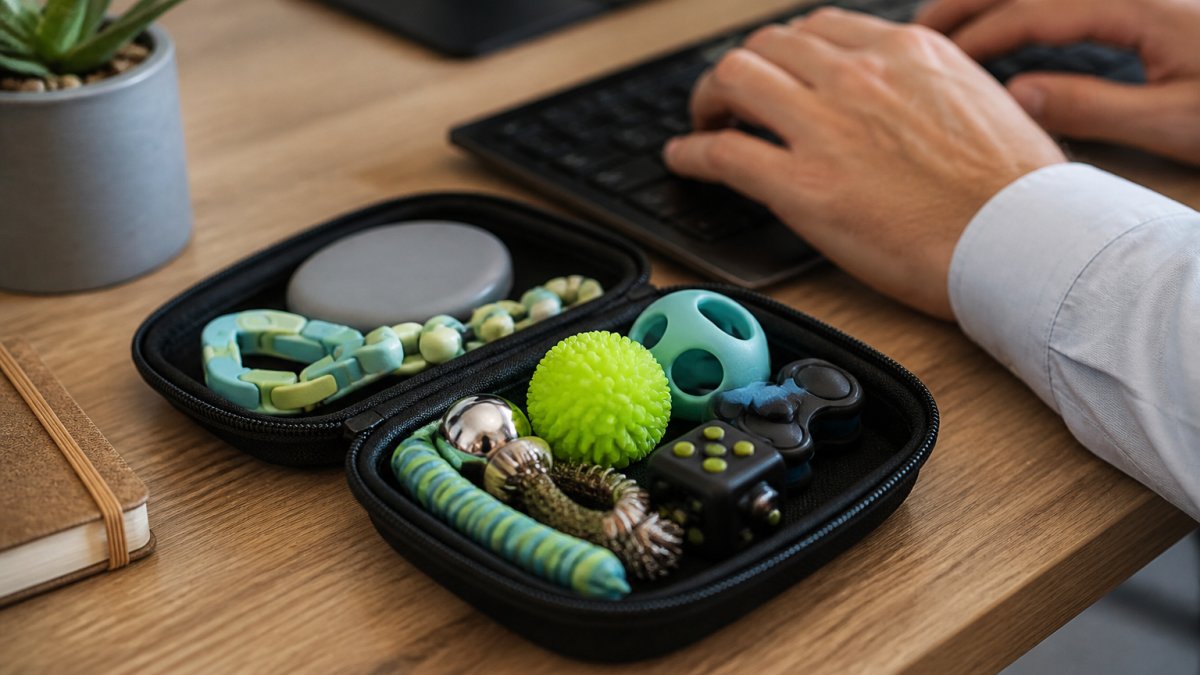 How do you make a quiet fidget kit for work?
