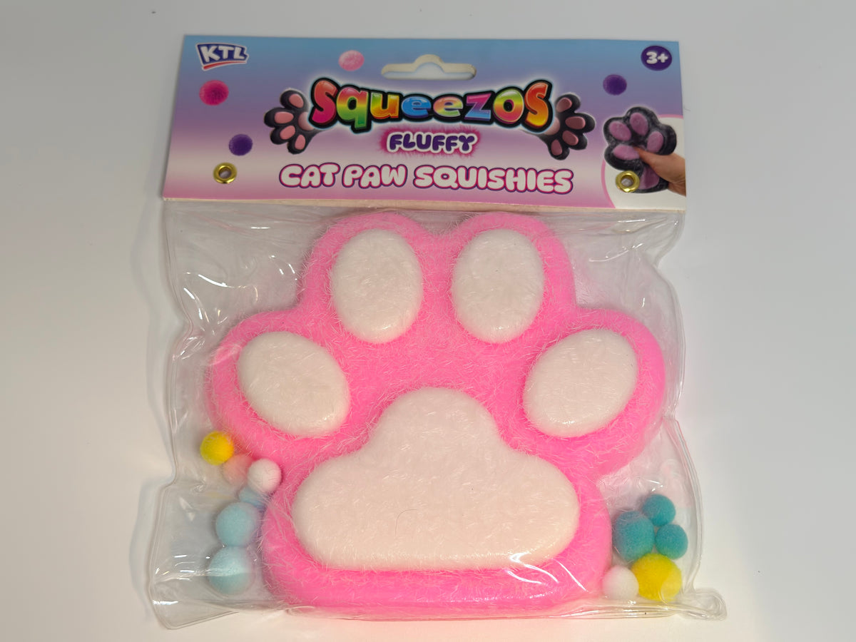 Large Taba Fluffy Cats Paw with Bobbles