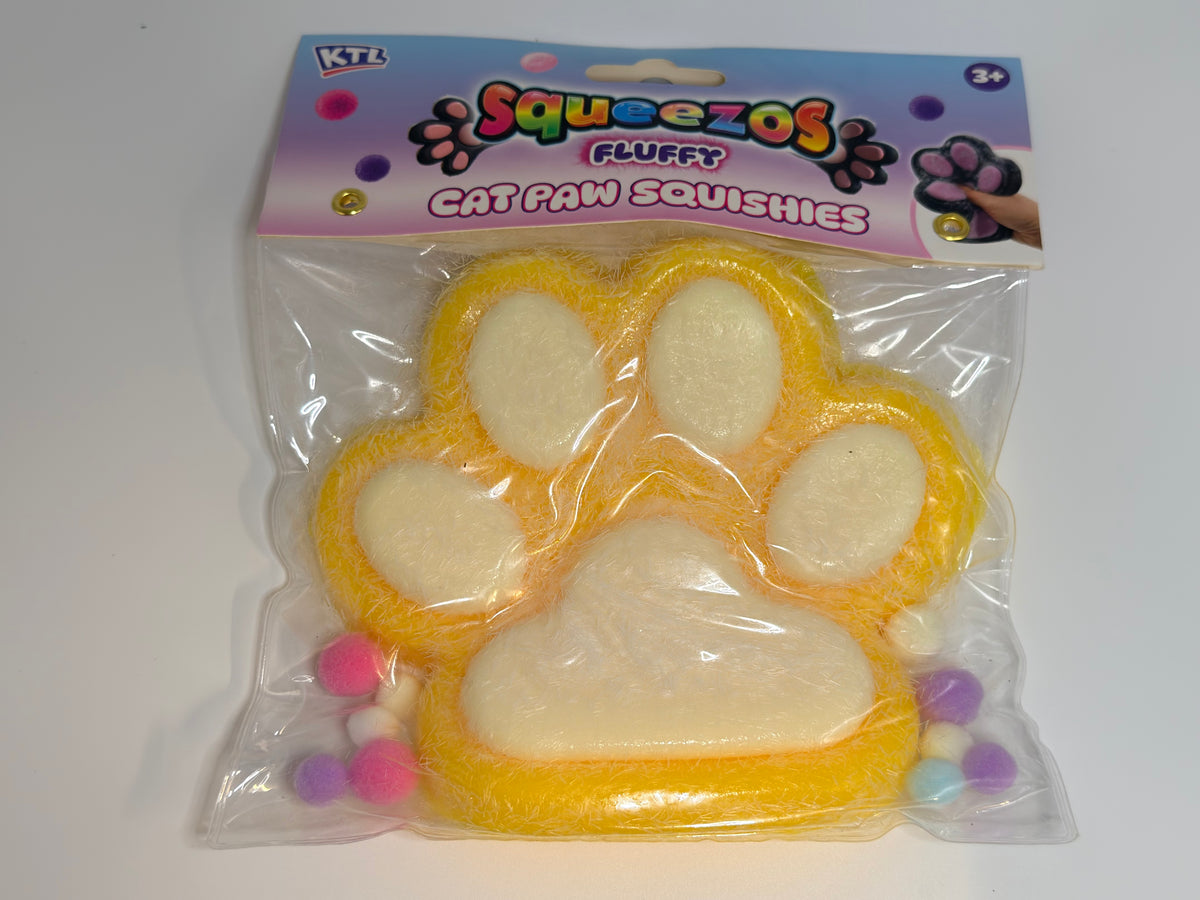 Large Taba Fluffy Cats Paw with Bobbles
