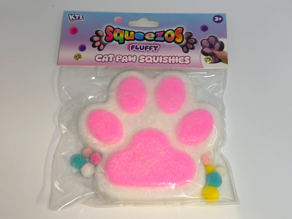 Large Taba Fluffy Cats Paw with Bobbles