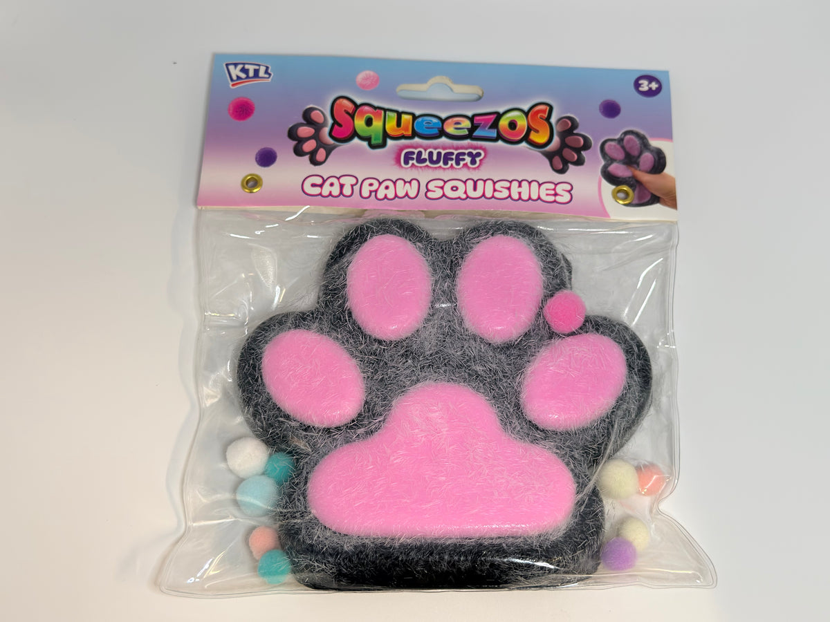 Large Taba Fluffy Cats Paw with Bobbles