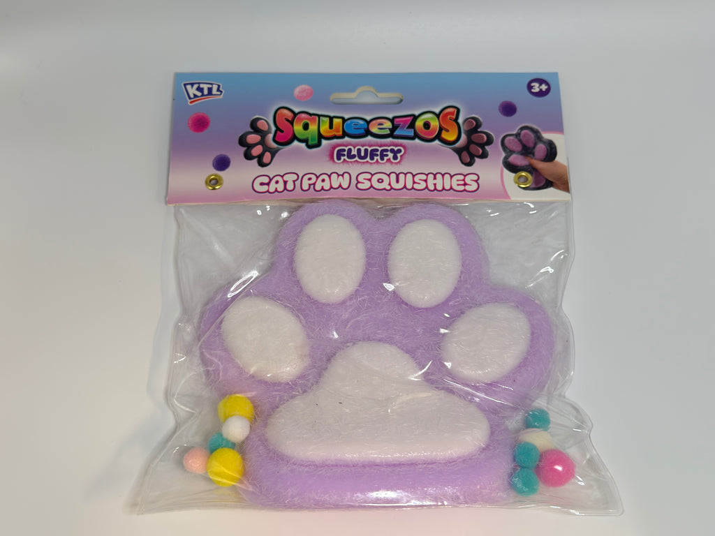 Large Taba Fluffy Cats Paw with Bobbles
