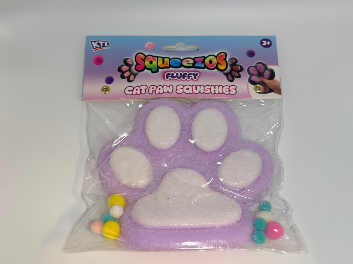 Large Taba Fluffy Cats Paw with Bobbles
